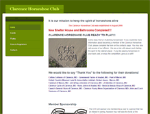 Tablet Screenshot of clarencehorseshoeclub.weebly.com