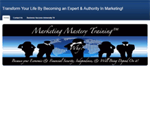 Tablet Screenshot of marketingmasterytraining.weebly.com