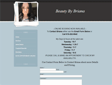 Tablet Screenshot of beautybybriana.weebly.com