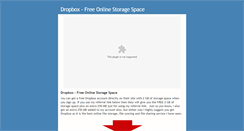 Desktop Screenshot of dropboxfreespace.weebly.com