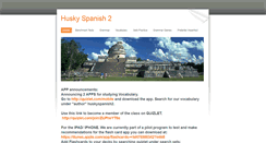 Desktop Screenshot of huskyspanish2.weebly.com