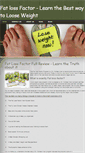 Mobile Screenshot of fatlossfactorreviews4u.weebly.com