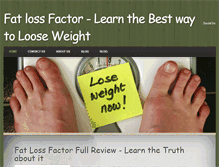 Tablet Screenshot of fatlossfactorreviews4u.weebly.com