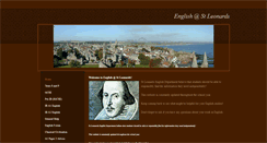 Desktop Screenshot of englishatstleonards.weebly.com