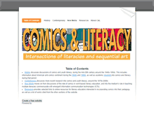 Tablet Screenshot of comicsliteracy.weebly.com