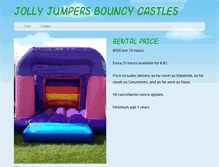 Tablet Screenshot of jollyjumpersbouncycastles.weebly.com