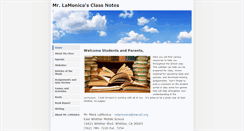 Desktop Screenshot of lamonicaclassnotes.weebly.com