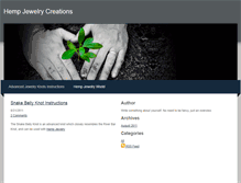 Tablet Screenshot of hempjewelrycreations.weebly.com