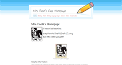 Desktop Screenshot of mrsfoehl.weebly.com