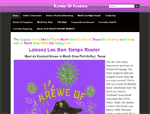 Tablet Screenshot of kreweofkrazies.weebly.com