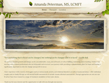 Tablet Screenshot of amandapetermantherapy.weebly.com