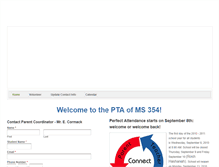 Tablet Screenshot of ms354pta.weebly.com
