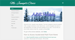 Desktop Screenshot of msjuengelmath.weebly.com