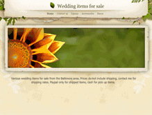 Tablet Screenshot of melindaandericweddingitems.weebly.com