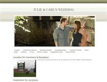 Tablet Screenshot of juliecarlwedding.weebly.com