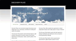 Desktop Screenshot of discoveryplace-hms.weebly.com