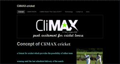 Desktop Screenshot of climaxcricket.weebly.com