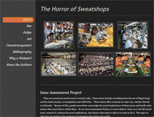 Tablet Screenshot of horrorsofsweatshops.weebly.com