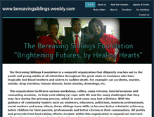 Tablet Screenshot of bereavingsiblings.weebly.com
