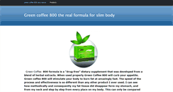 Desktop Screenshot of greencoffeeusa.weebly.com