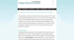 Desktop Screenshot of collegiummusicumamsterdam.weebly.com