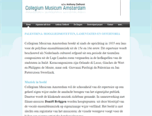 Tablet Screenshot of collegiummusicumamsterdam.weebly.com