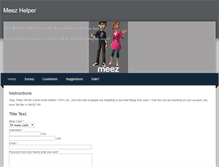 Tablet Screenshot of meezhelpsyou.weebly.com