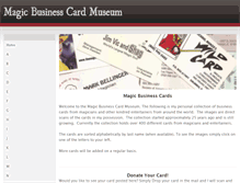 Tablet Screenshot of magicbusinesscards.weebly.com