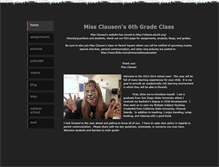 Tablet Screenshot of missclausen.weebly.com