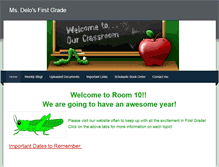 Tablet Screenshot of delofirstgrade.weebly.com
