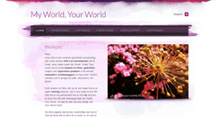 Desktop Screenshot of myworld-yourworld.weebly.com