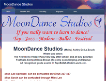 Tablet Screenshot of moondancestudios.weebly.com