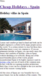 Mobile Screenshot of cheapholidaysspain.weebly.com