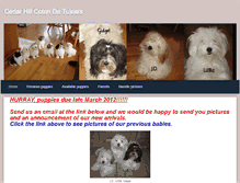 Tablet Screenshot of cedarhillcotons.weebly.com