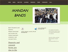 Tablet Screenshot of mandanbands.weebly.com