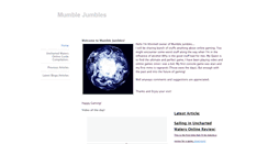 Desktop Screenshot of mumblejumbles.weebly.com