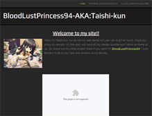 Tablet Screenshot of bloodlustprincess94.weebly.com