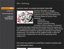 Tablet Screenshot of deyoungacting.weebly.com