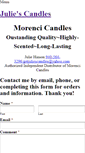 Mobile Screenshot of getjuliescandles.weebly.com