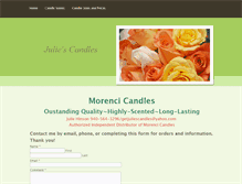 Tablet Screenshot of getjuliescandles.weebly.com