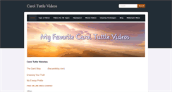Desktop Screenshot of caroltuttlevideos.weebly.com