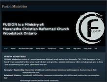 Tablet Screenshot of fusionministries.weebly.com