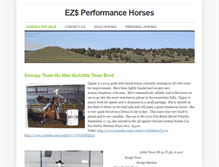 Tablet Screenshot of ezdollarperformancehorses.weebly.com