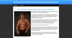 Desktop Screenshot of how-to-build-lean-muscle.weebly.com