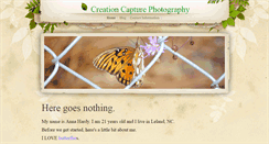 Desktop Screenshot of creationcapturephotography.weebly.com