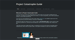 Desktop Screenshot of projectcatastropheguides.weebly.com