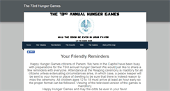 Desktop Screenshot of hungergames73.weebly.com