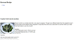 Desktop Screenshot of koreanrecipe.weebly.com