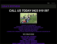 Tablet Screenshot of lisasfitness.weebly.com