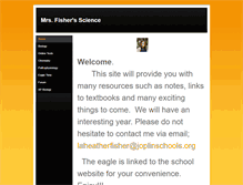 Tablet Screenshot of lfisherscience.weebly.com